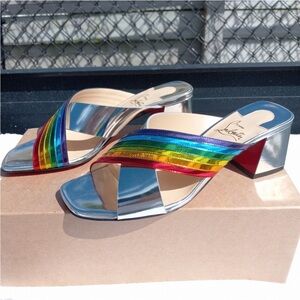 Christian Louboutin Rainbow Arken Mule Sandal